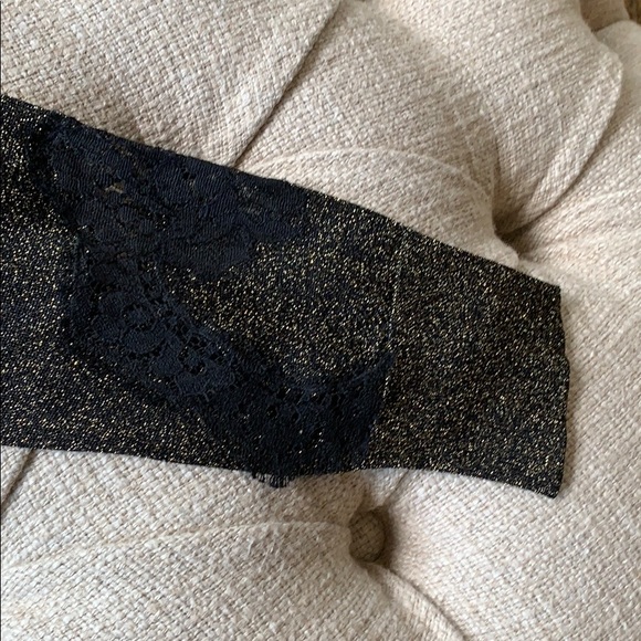 NWT Dolce&Gabbana Bl/Gold Metallic SweaterIT 40